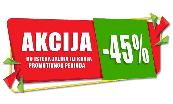 Akcija - razno - promotivni popust 45%