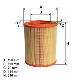 Filter vazduha QWP WAF2780 - AE348/3 - CAF100450C - MA1387