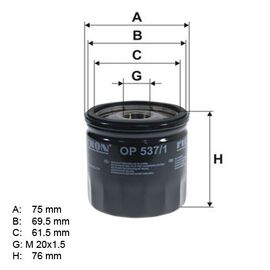 Filter ulja Filtron OP537/1