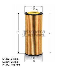 Filter ulja Tecneco OL0204E - XE505 - OE640/1 - F026407402 - COF100505E - ADV182117