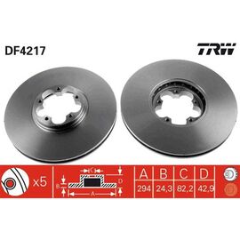 Disk kočioni TRW DF4217