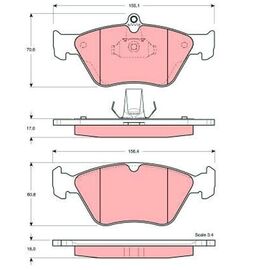 Pločice kočione Steinberg 0.1166