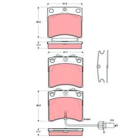 Pločice kočione Steinberg 0.1368