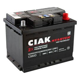 Akumulator CIAK 12V 60Ah 540A D+ CS60D