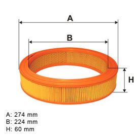 Filter vazduha Filtron AR201 - LX568 - LX208 - CAF100102R - 1457429054