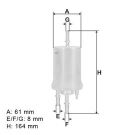 Filter goriva MFilter DF3527 - PP836/3 - CFF100276 - 38483