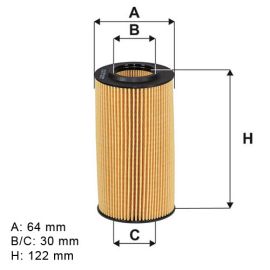 Filter ulja Purflux L1075 - OE650/8 - F026407270 - 14464 - OX1076D