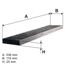 Filter klime QWP WCF190 - K1024A - 1987432328 - CCF0046C