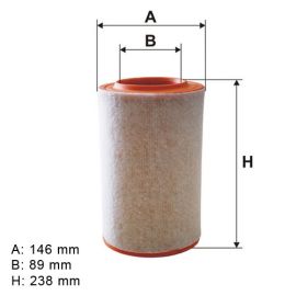 Filter vazduha M-Filter A8072 - AR234/6 - F026400298 - CAF100496R - ADL142219