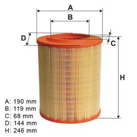 Filter vazduha M-Filter A8063 - AE348/3 - F026400039 - CAF100450C - 18531