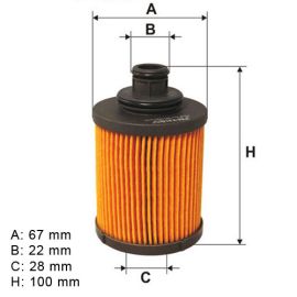 Filter ulja Denckermann A21005 - OE682 - F026407067 - COF100578E - 14105