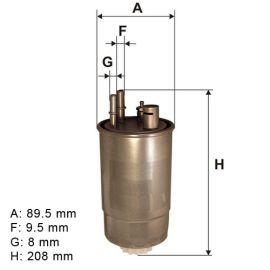 Filter goriva Denckermann A120263 - PP966/2 - CFF100503 - F026402049 - F026402054 - ADL142302