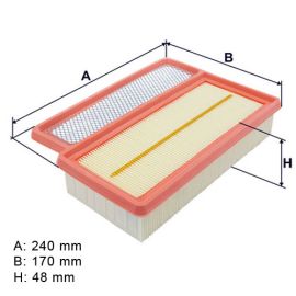 Filter vazduha Tecneco AR1450PMS - AP098/5 - F026400680 - LX3345 - ADZ92231