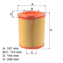 Filter vazduha Ewiger EW111050512 - AE348/3 - CAF100450C - V450 - E1544L - ADL142227 - MA1387
