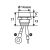 LED indikator crveni Lampa 45580 12/24V