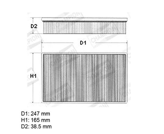 Filter vazduha Champion U522 - MA605 - AP095/1