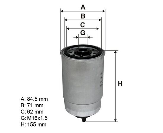 Filter goriva Pionir FG837