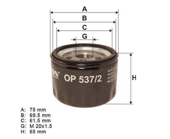 Filter ulja Filtron OP537/2