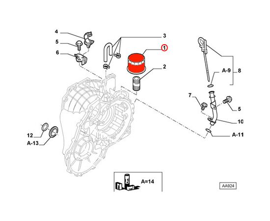 Filter ulja automatskog menjača FIAT Ricambi 9948806 - J1357000 - FT001 - 21170 - ADS72104