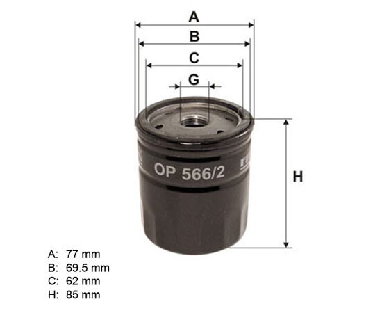 Filter ulja Filtron OP566/2 Filter ulja Filtron OP566/2