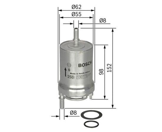 Filter goriva Bosch 0450905925 - L276 - PP836/3