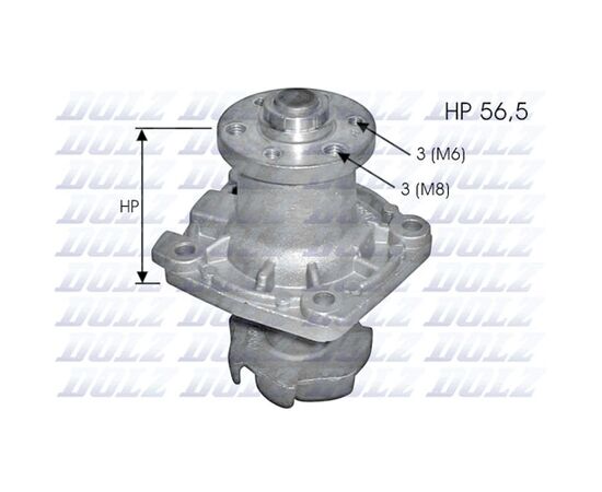 Pumpa za vodu Dolz S138 - 2432 - 072405964
