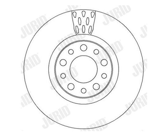 Disk kočioni prednji Jurid 562299JC