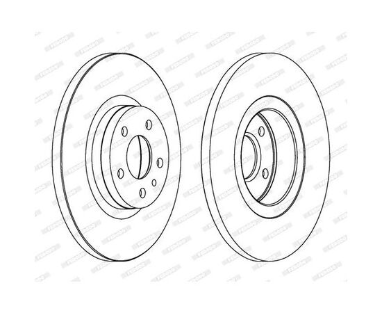 Disk kočioni Ferodo DDF1057