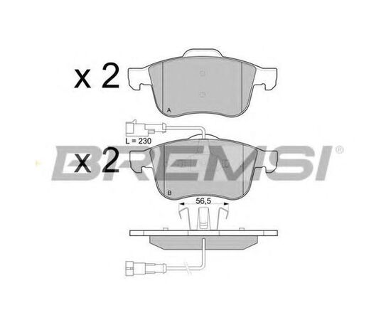 Pločice kočione prednje Bremsi BP3231