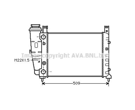 Hladnjak motora Prasco FT2040 / Fiorino / Uno / Duna