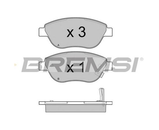 Pločice kočione prednje Bremsi BP3295