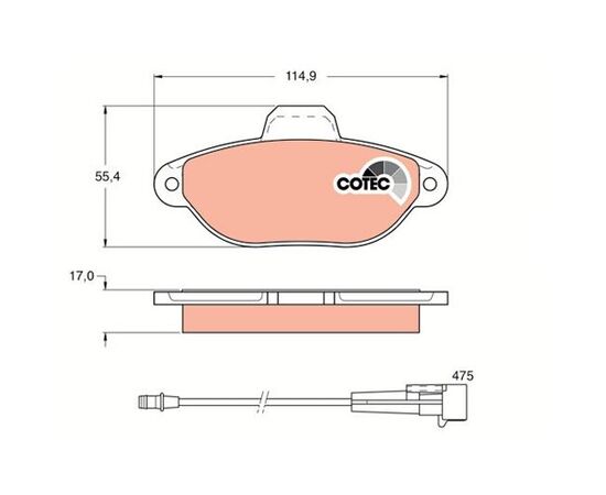 Pločice kočione Steinberg 0.1115