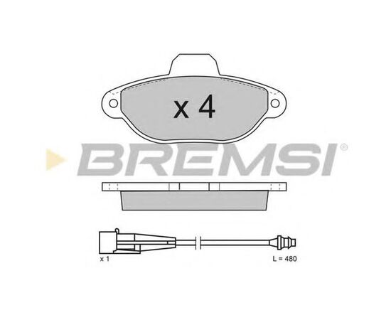 Pločice kočione prednje Bremsi BP2626