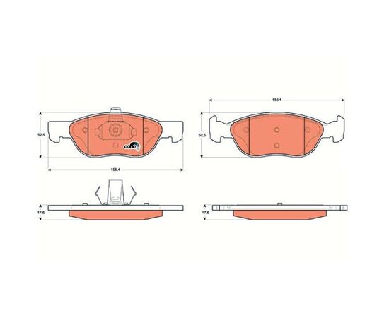 Pločice kočione prednje Steinberg 0.1487