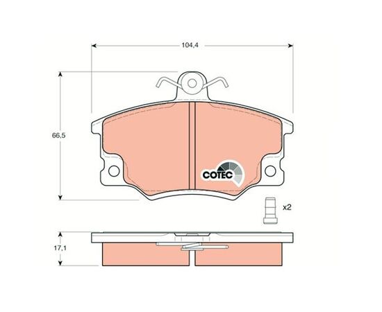 Pločice kočione Steinberg 0.458