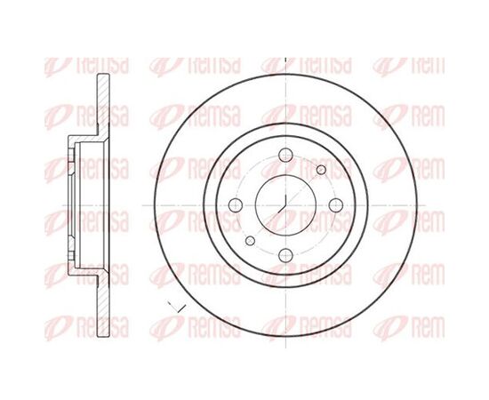 Disk kočioni prednji Remsa 6191.00