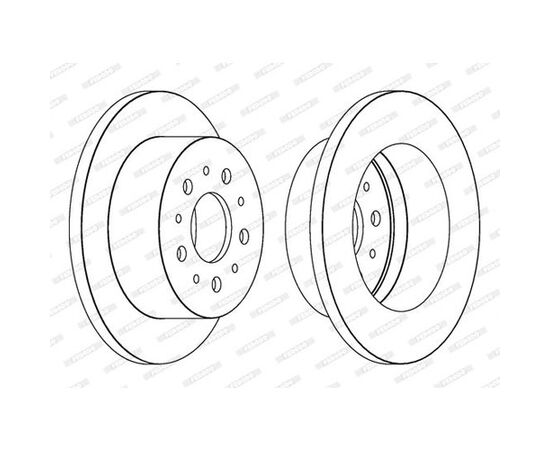 Disk kočioni zadnji Ferodo DDF1653