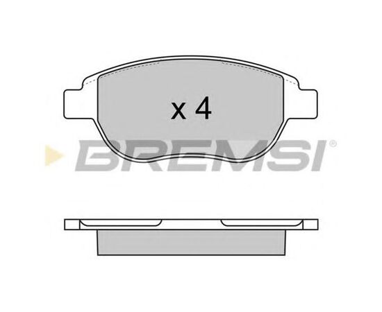 Pločice kočione prednje Bremsi BP2972