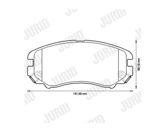 Pločice kočione prednje Jurid 572514J