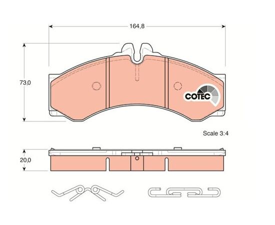 Pločice kočione Steinberg 0.1288
