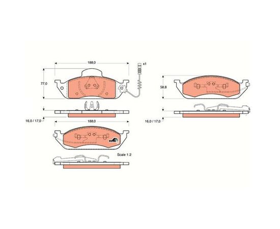 Pločice kočione Steinberg 0.1378