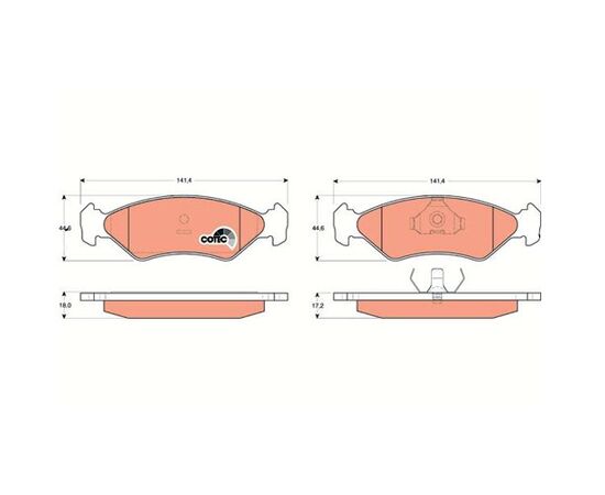 Pločice kočione prednje Steinberg 0.953