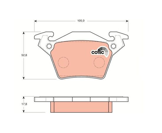 Pločice kočione zadnje Steinberg 0.1408