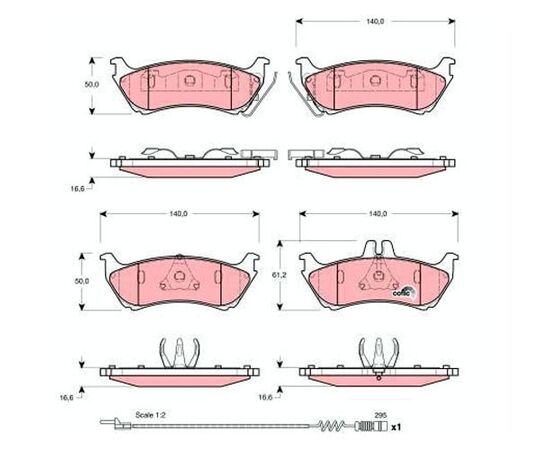 Pločice kočione Steinberg 0.1456