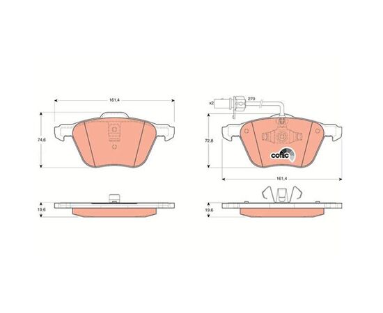 Pločice kočione Steinberg 0.1460