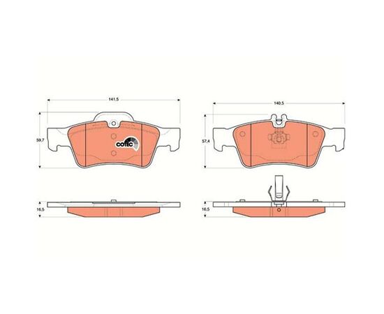 Pločice kočione Steinberg 0.1546
