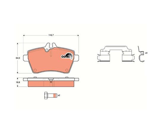 Pločice kočione zadnje Steinberg 0.1630