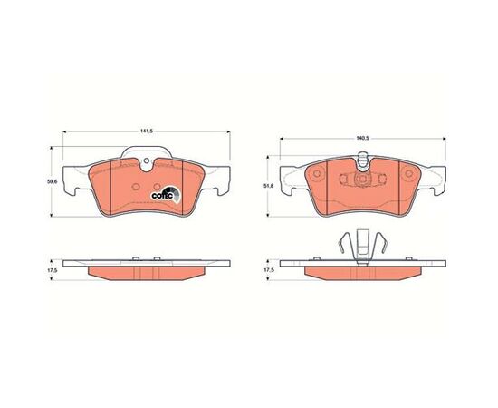 Pločice kočione prednje Steinberg 0.1643