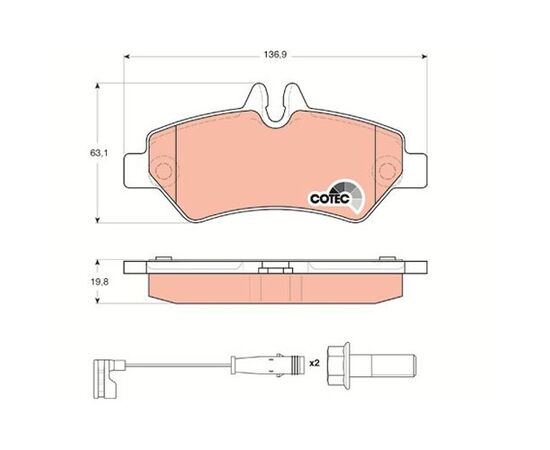 Pločice kočione zadnje Steinberg 0.1697
