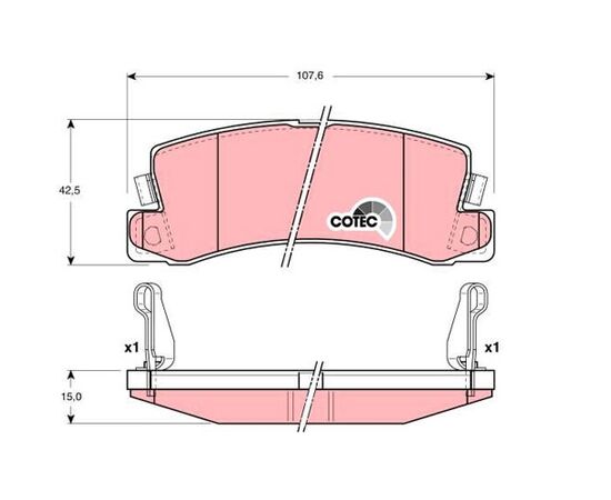 Pločice kočione zadnje Steinberg 0.3164